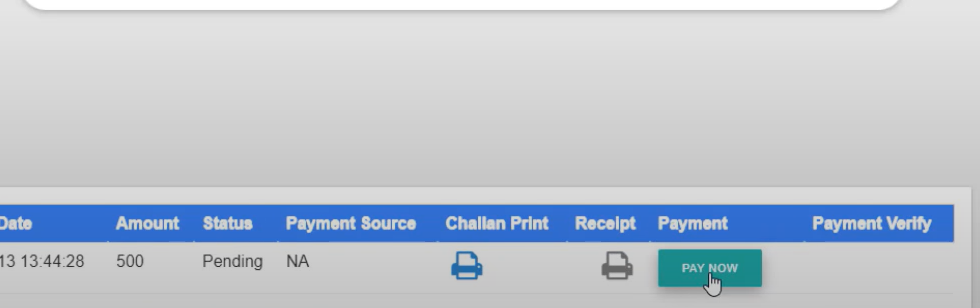 Pay Challan