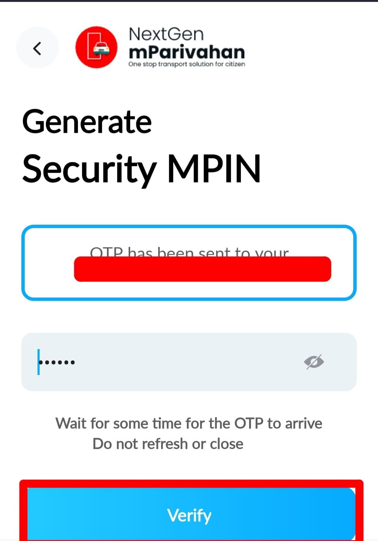 OTP Verification
